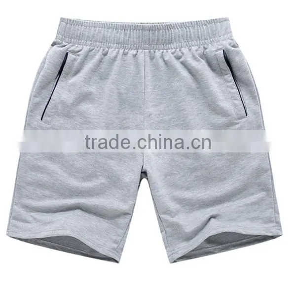 Custom high quality mens brand elastic waist sports pants gym short pants OEM China