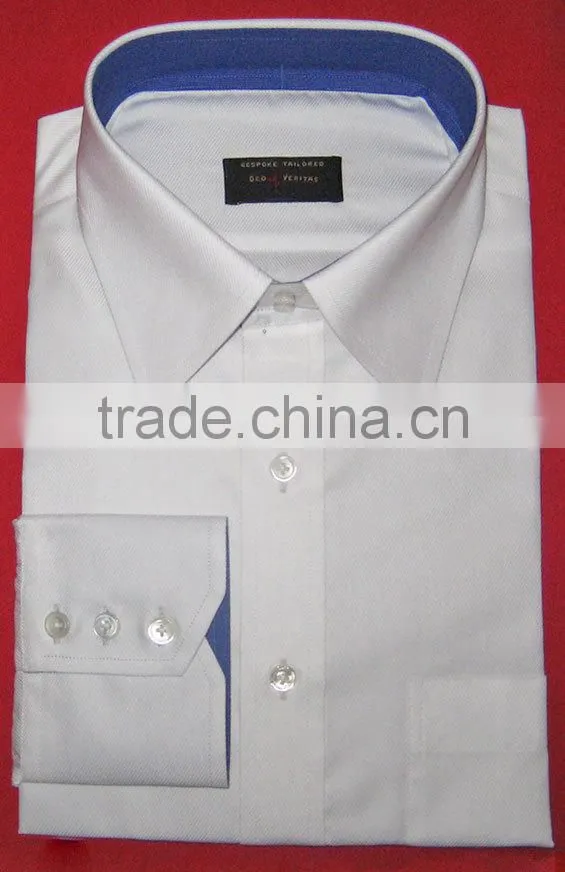 Classic man formal dress shirts High quality white twill man shirts