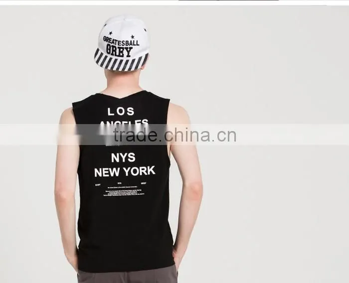 Casual comfort soft black jersey vest