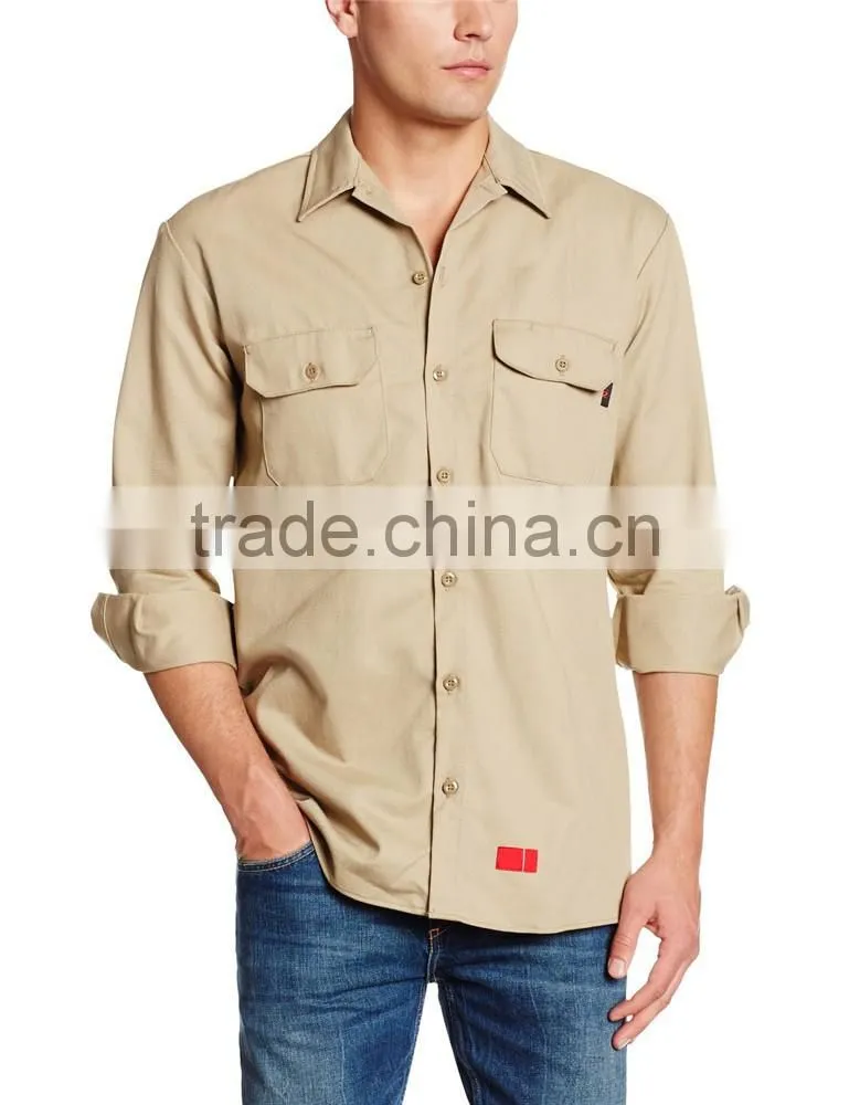 2017 hot sell new design men's twill long sleeve shirts wholesale