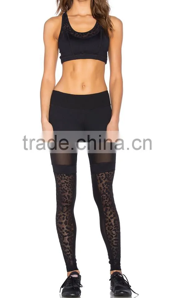 custom sport yoga wear wholesale for sport bra and pants set