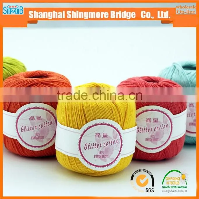 China fancy yarn factory cheap wholesale acylic cotton blend yarn, knitting craft cotton yarn
