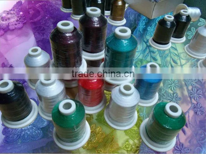 spun polyester embroidery thread 120d/2