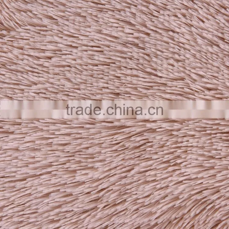 100% polyester promotion solid long pile fake fur winter blankets