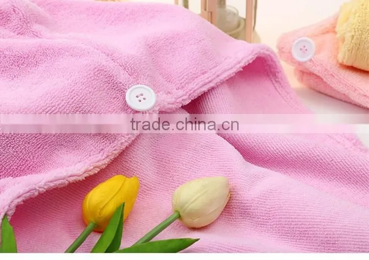 Embroidered logo turbie twist hair towel microfiber