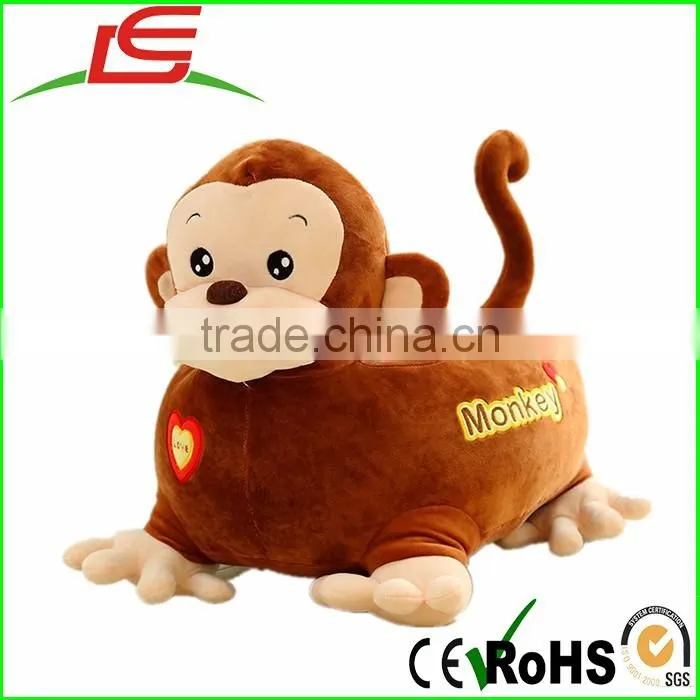 Custom Wholesale funny cartoon super soft plush animal sofa chair for kids
