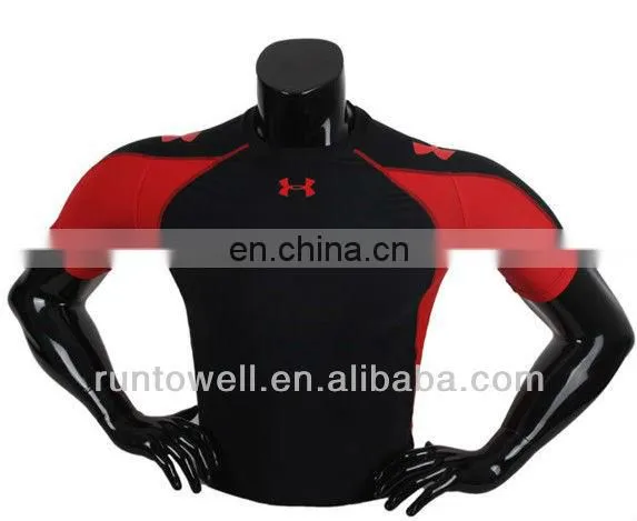 2013 Men's short sleeve compression wear, kids compression shirts / compression shirts and pants sportswear / compression shirt