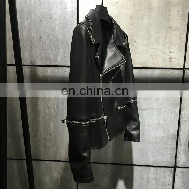 Latest Fashion Custom Black Winter Cheap Leather Jackets Women Leather Jacket Wholesale