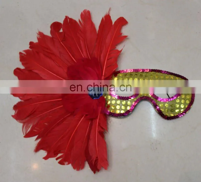 goose feather mask