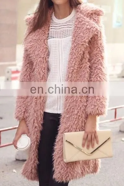 Women Faux Fur Long Coat
