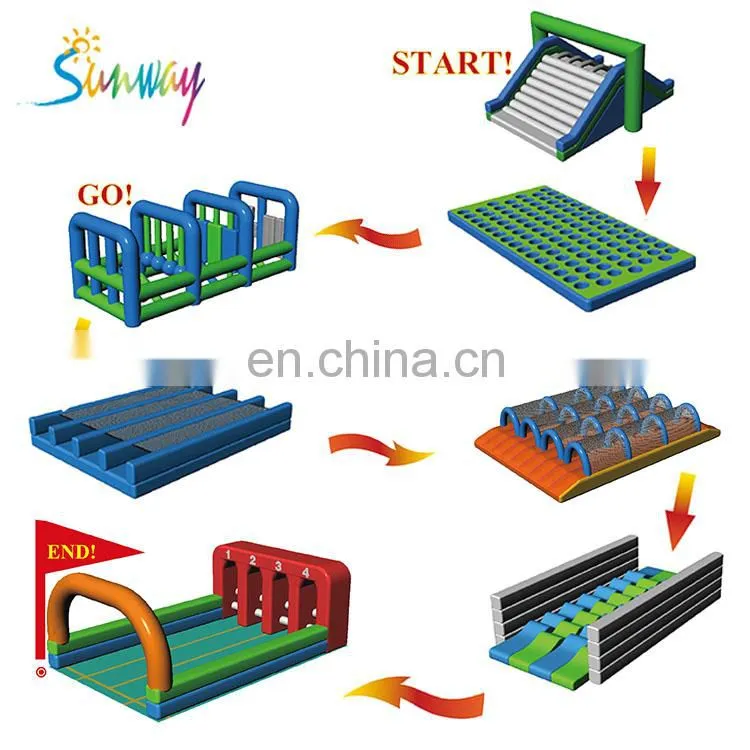 Sunway Inflatable Cool Combine Obstacle Course for Sale