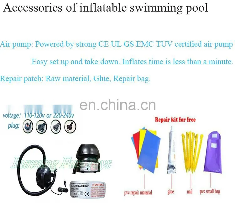 large inflatable swimming deep pool toys for kids