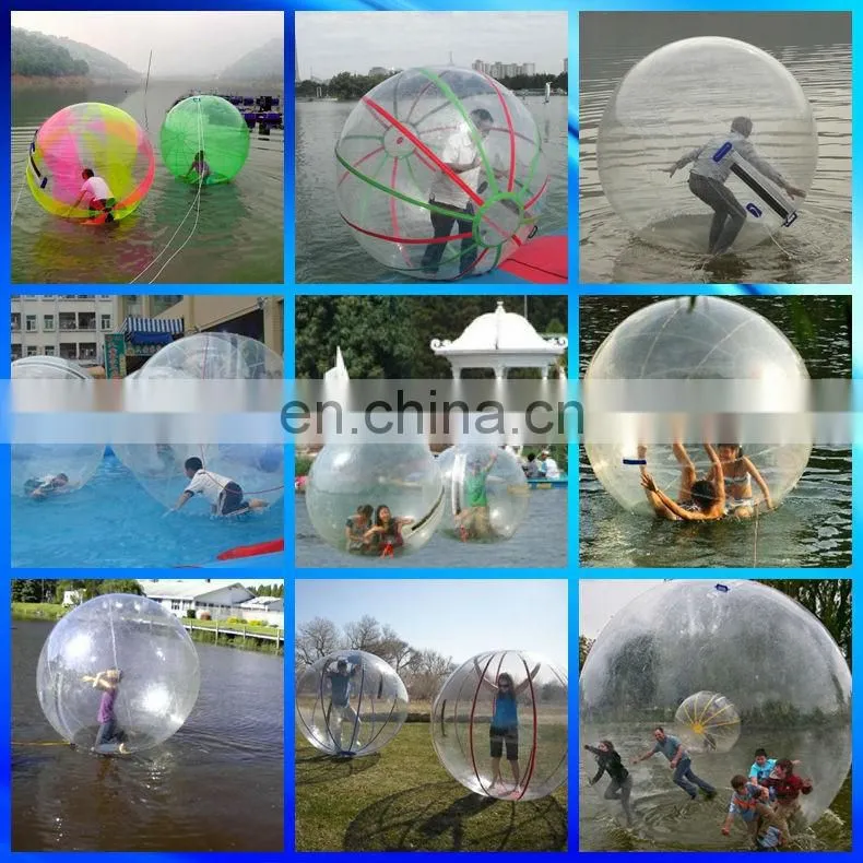 HI 2m DIA 1.0mm Inflatable Water Ball Water Walking Ball For Rental