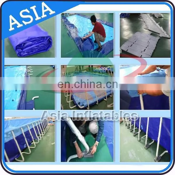 Summer deep metal frame pool / swimming pool / round intex adult swimming pool for sale