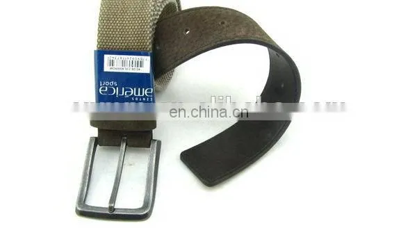 Fashion Canvas Belt With Leather For Men Waist Belt For Kids