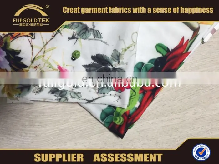 75D+72F DTY Emerizing Digital Print Flower Fabric For Home Textile