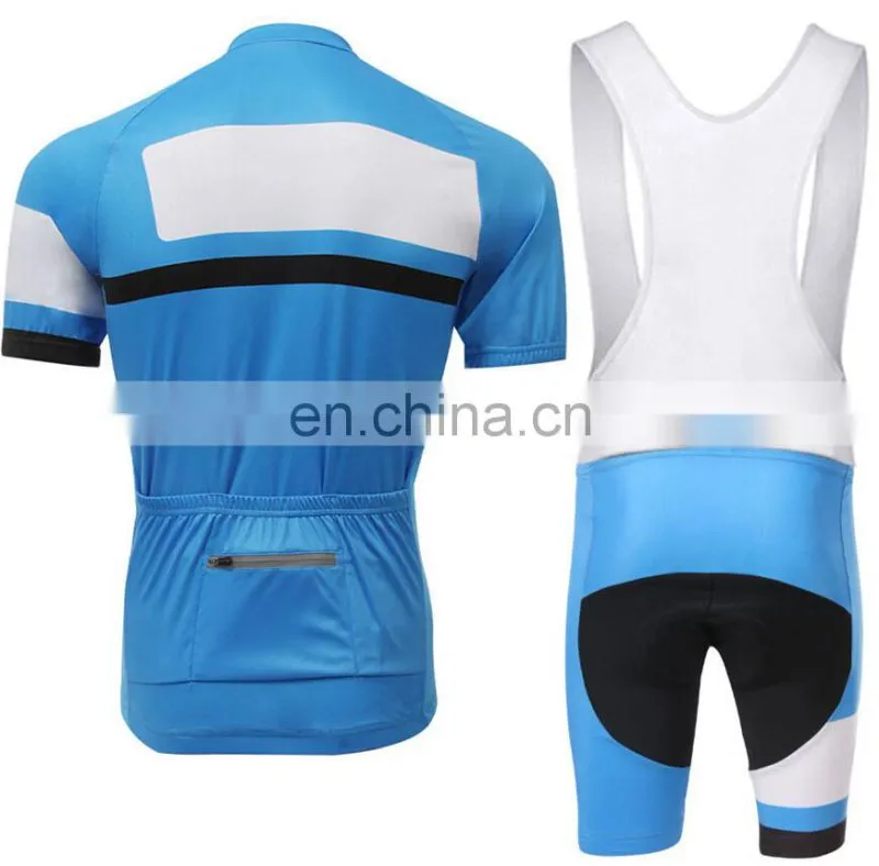 2015 Yihao Assurance Blue New Cycling Bike Short Sleeve Clothing Bicycle Sports Wear / Jersey / Bib Shorts Sets