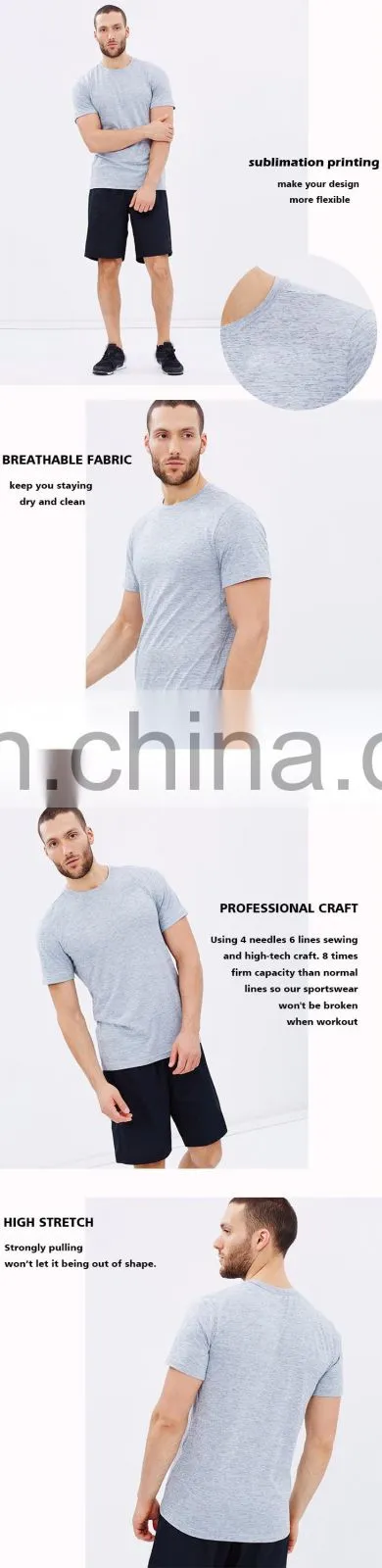 short sleeves new fashion printing 2016 summer training polyester and organic cotton fabric latest designs tshirt for men