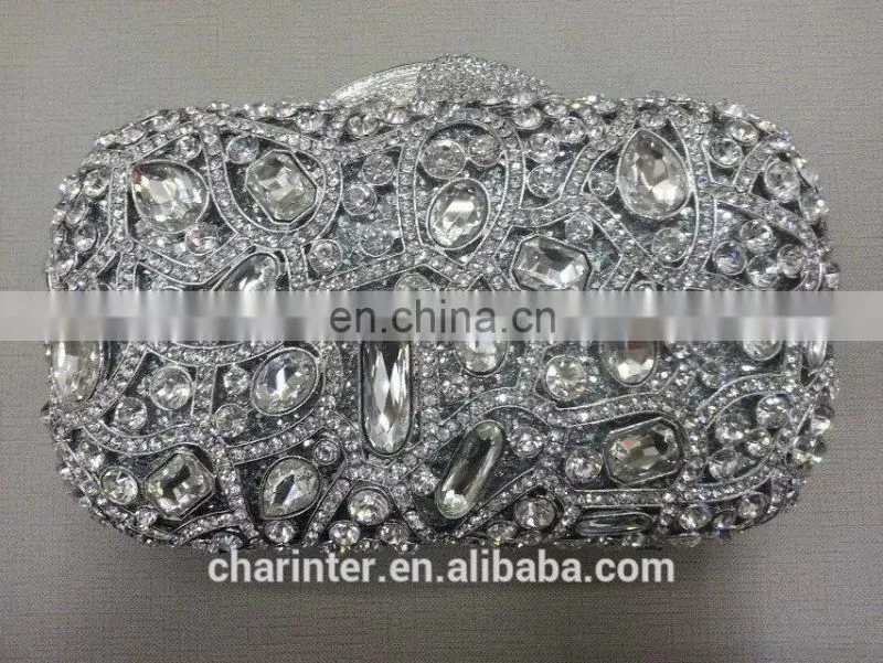 latest design crystal evening clutch purse(BOG71-3)