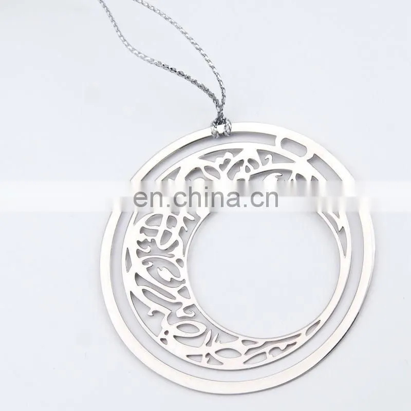 Round Special Metal Bookmark with tassel: