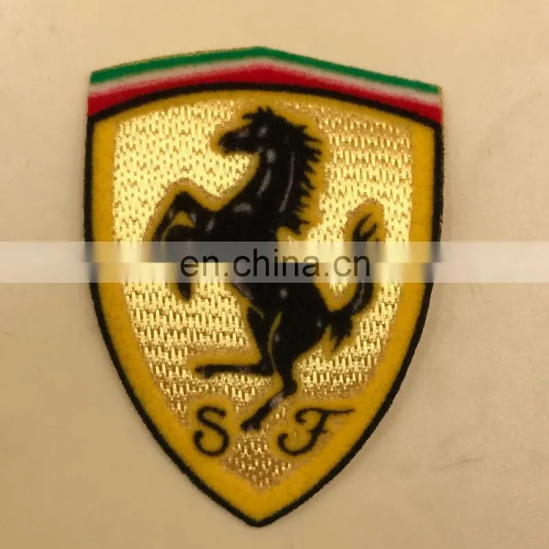 Fashion Custom Flock Garment Accessories Embroidered Patch With High Quality