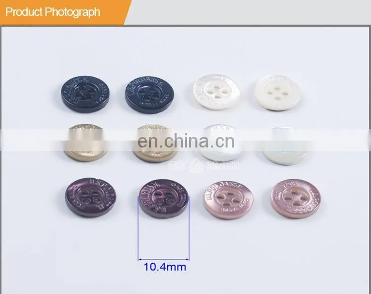 Quality Engraved Logo Shirt Trocas Button BN80062