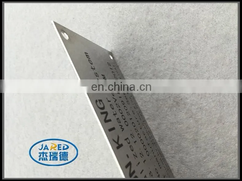fast delivery and good quality engraved letter brushed nameplate