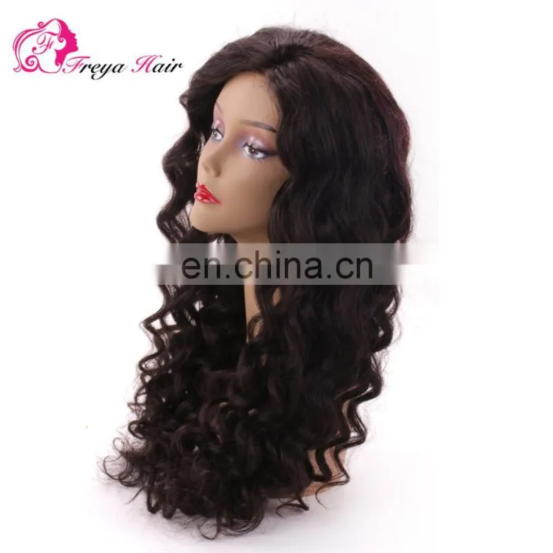 2017 New Designed Virgin Indian Women Hair Wig Body Wave Cheap Price Glueless Full Lace Human Hair Wig For Black Women