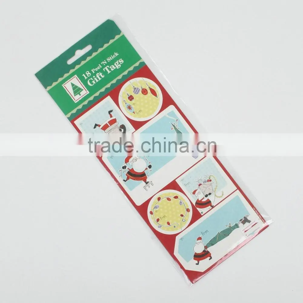 Christmas Gift Tags Foil Sticker Festive Gift Tags