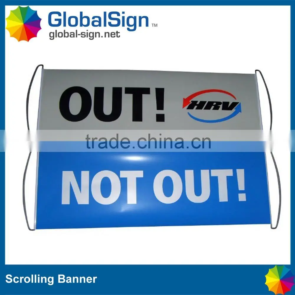 advertising scrolling fan banners