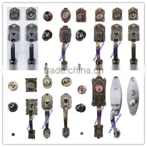 H8591PB:TRUST Solid Brass Pull Handle Lockset