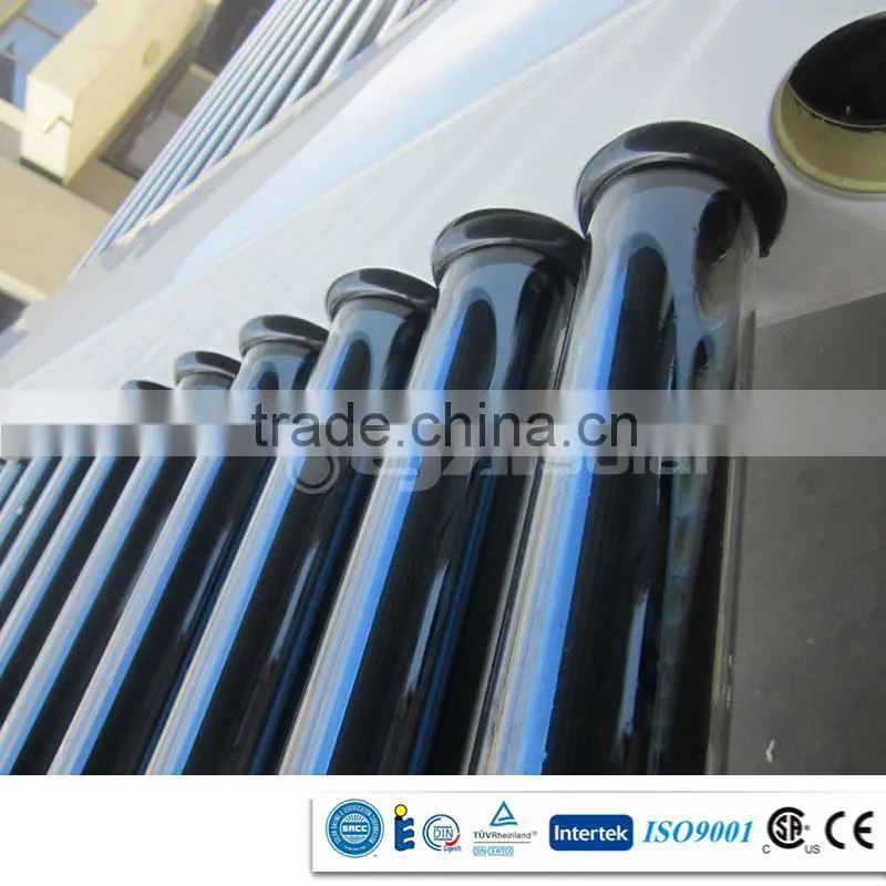 Green energy instant hot water vacuum tube solar collector for resort ( CE, CCC, ISO9001, SRCC, Solar Keymark, CSA-F378 )