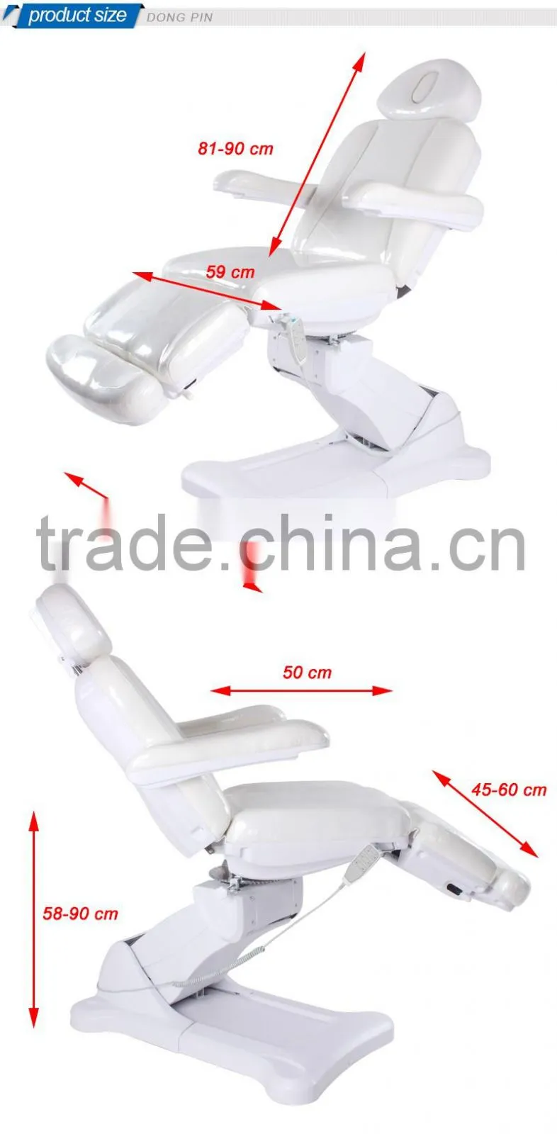 good quality electric luna massage table facial bed