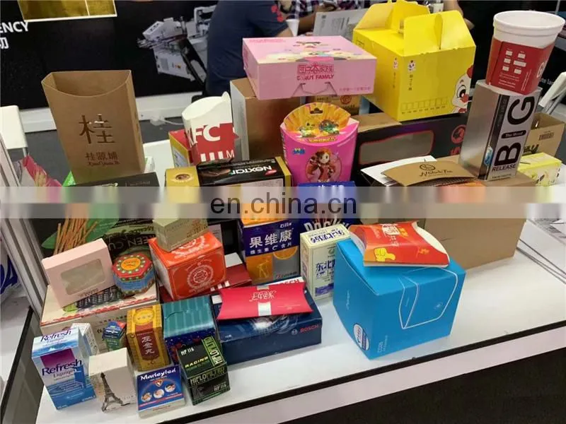 UFG600AG Automatic Pre-fold crash Lock Bottom Folder Gluer, fried chicken packaging box folding gluing machine