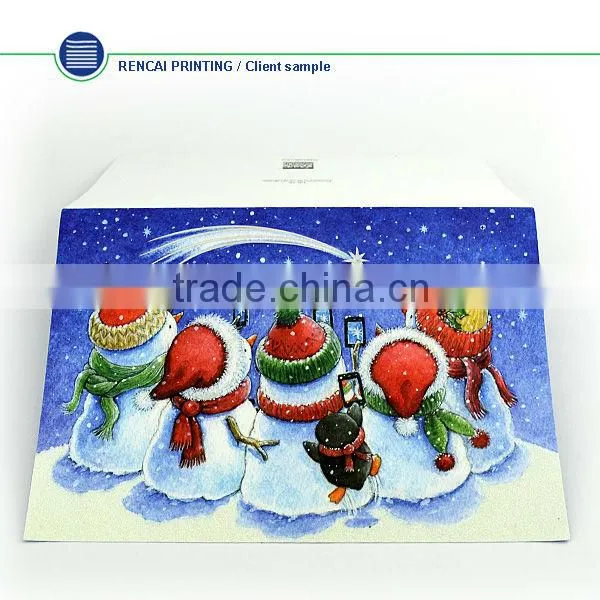 2014 hot sale custom made decorative greeting card