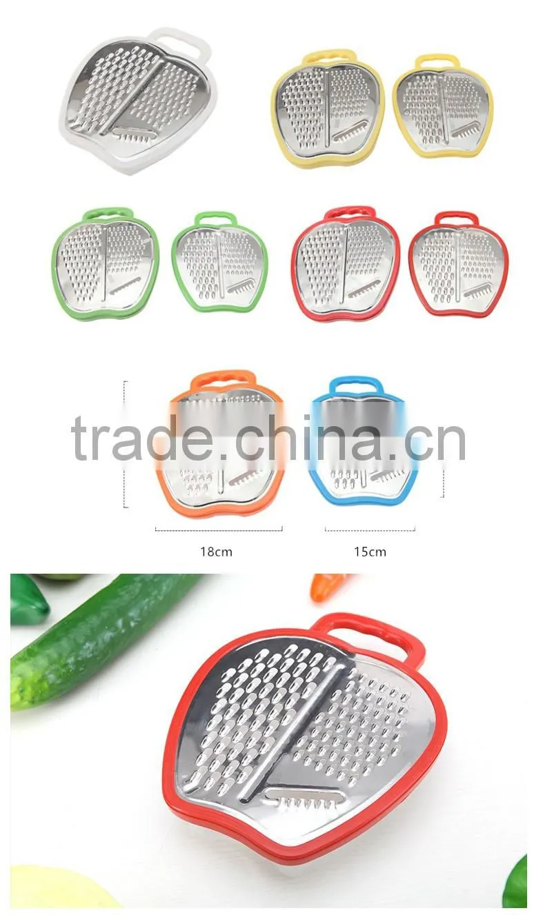 Apple shape manual vegetable peeler/grater/vegetable slicer with container