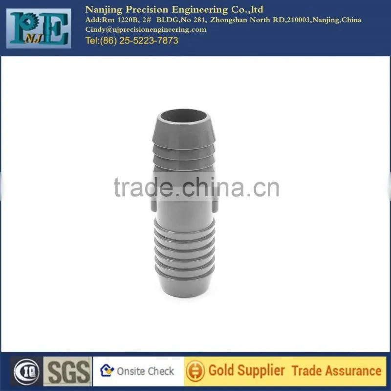 Custom precision plastic pipe coupling