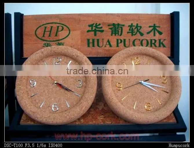New arrival nice ecfridenly cork wall clock