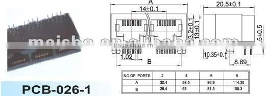 Multipurpose rj45 to serial port converter