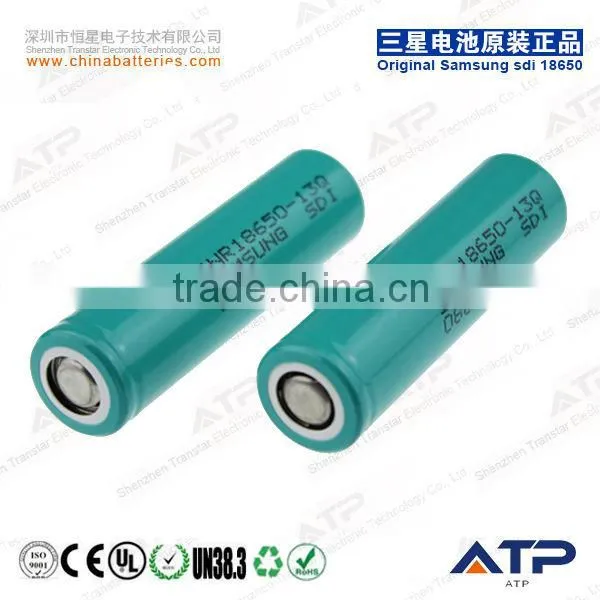 30A max discharge samsung inr18650-13q 1300mah li-ion battery / rechargeable battery 3.6v