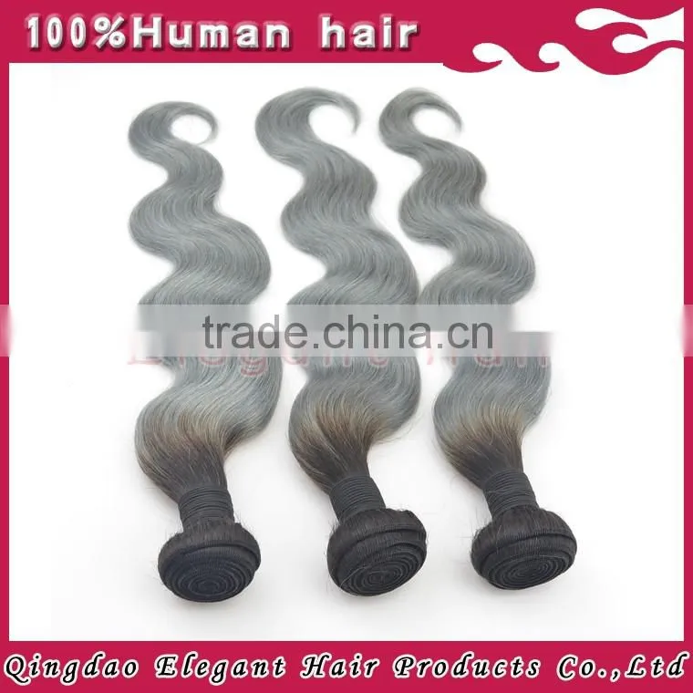 100% indian Virgin Human ombre body wave with top quality in lower price on aliexpress