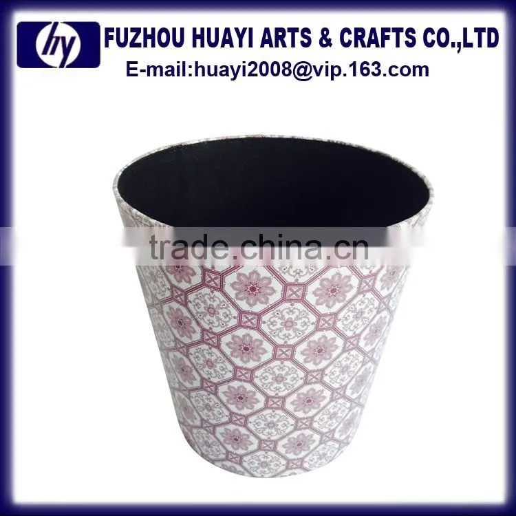 Hotel room waste bin leather recycling waste paper bin recycling