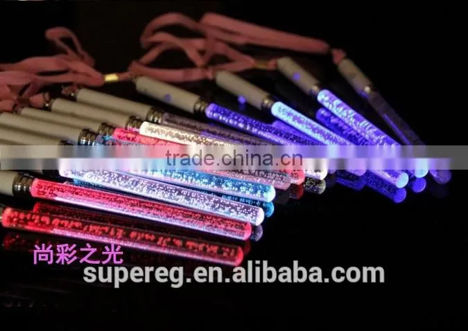 2015 3LEDs Glowing Stick in the dark LED Light Stick Acrylic Concert LED Flash Light Stick For Party Wedding Birthday