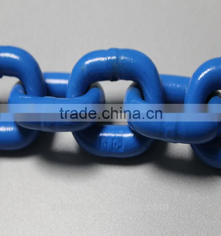 Plastic chain hot blue color
