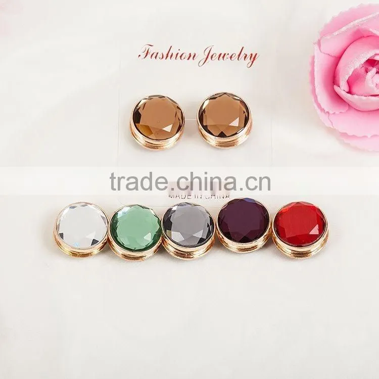 Crystal Gifts The New Muslim Scarf Accessories Mixed Colors Rhinestone Magnet Brooch PDJ0083
