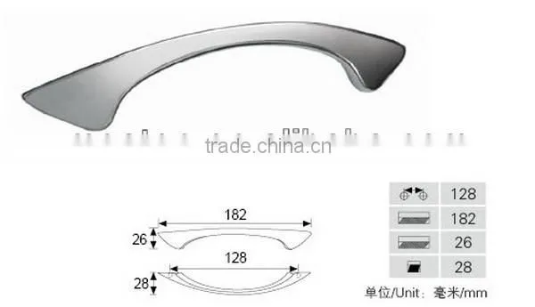Top quality fashionable anodized aluminium handle