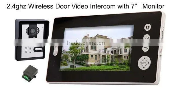 7 inch color wireless video door phone