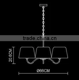 simple & modern white LED chandelier light pendant lamp