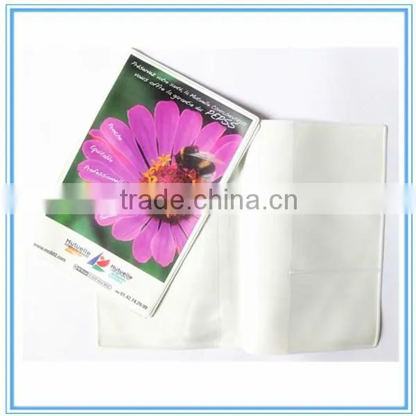 Plastic diary cover with document bag