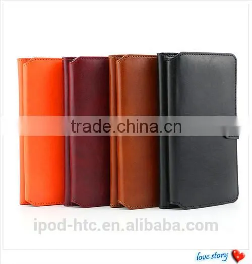 Women Style Wallet Leather Case With Mirror And Card Slots For Iphone 6